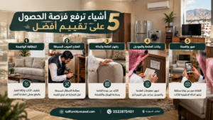 سعر الأثاث المستعمل الطائف: 5 عوامل تساعد على تقييم الأثاث قبل البيع